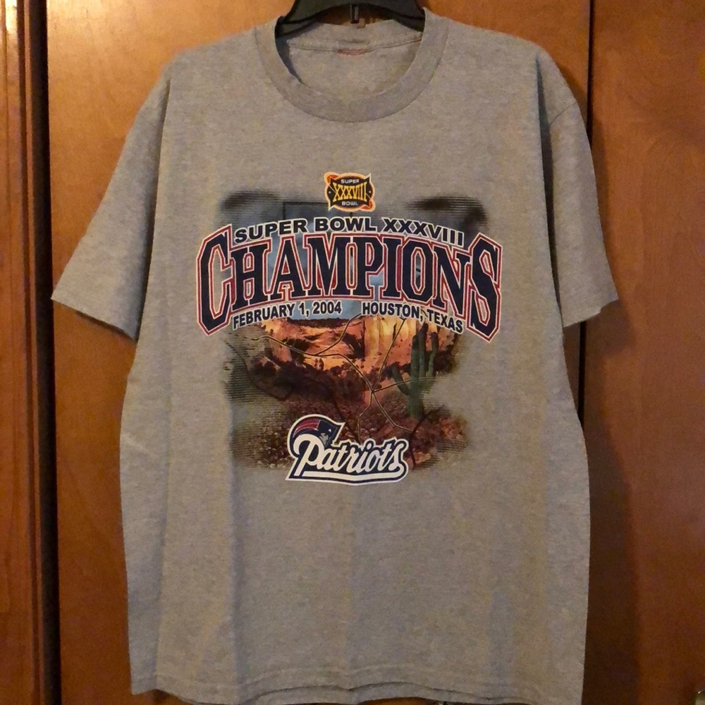 2003 Patriots Schedule T-Shirt